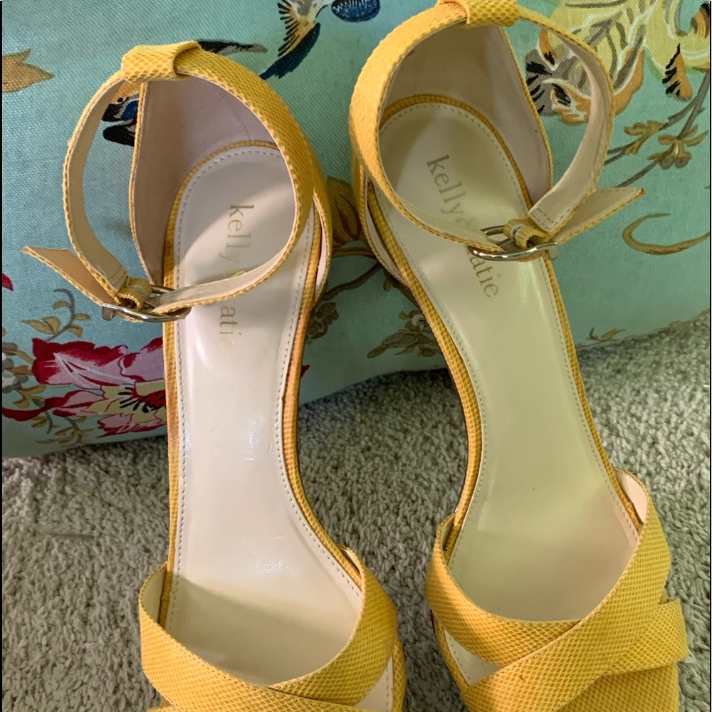 Yellow heels.